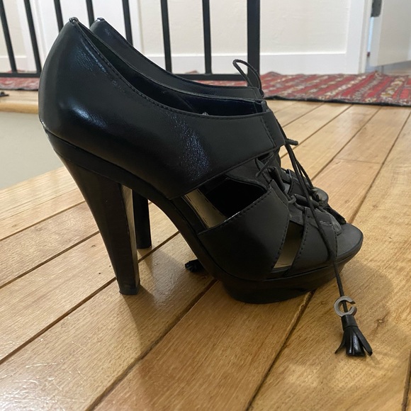 Coach platform tie heels - Picture 4 of 6